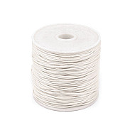 Cotton Waxed Cord Ø 1mm - White