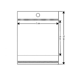 Clear Plastic Self-Adhesive Seal Bags 7x9 cm (package 100 pc.)
