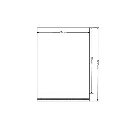 Clear Plastic Self-adhesive Seal Bags 7x10 cm (package 100 pc.)