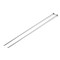 Straight Knitting Needles No. 4.5; silver