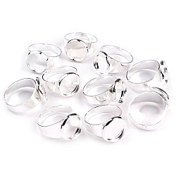 Ring Base - unfinished DIY Ø12 mm, silver light