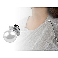 Decorative Pearl Head Brooch / Pin, white