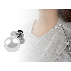 Decorative Pearl Head Brooch / Pin, white
