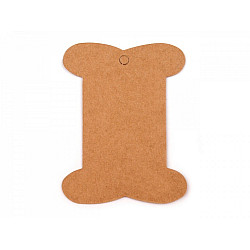 Paper Card Spool 8x10.5 cm (package 25 pc.) - brown-beige