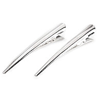 Alligator Hair Clip with Teeth 75 mm, silver, 4 pc.