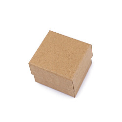 Paper Gift Box Natural 5x5 cm for Jewellery (package 2 pc.) - natural brown