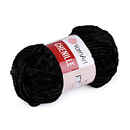 Knitting Yarn 100 g Chenille, black