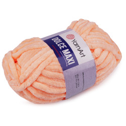 Chenille Knitting Yarn Dolce Maxi 200 g, orange