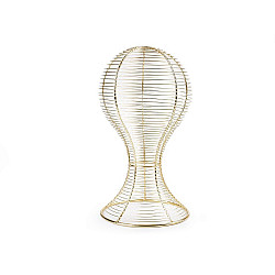 Metal mannequin Head Stand Display - gold