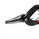 Narrow Flat Nose Pliers Steel 160 mm with return spring, dark red Narrow Flat Nose Pliers Steel 160 mm with return spring, dark red