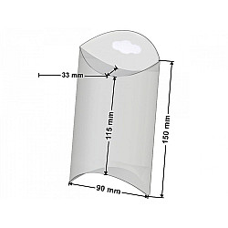 Clear Packaging Box with Hang Hole 10x15 cm, Transparent, 5 pc.