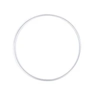 Cerc metalic pentru dreamcatchere, Ø25 cm - argintiu