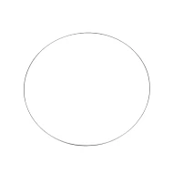 Cerc metalic pentru dreamcatchere, Ø60 cm - argintiu