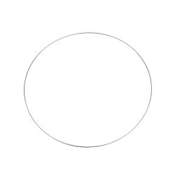 Cerc metalic pentru dreamcatchere, Ø60 cm - argintiu