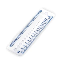 Knitting Needle Sizer Gauge Ruler