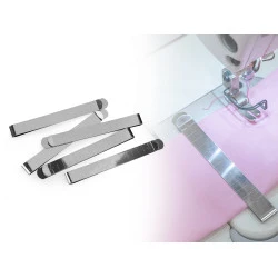 Clips / Clemă materiale textile (pachet 20 buc.) - nichel