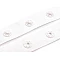 Snap Tape for fastening bodysuits, width 18mm - White