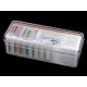 Cutie pentru 27 papiote de ață - transparent Cutie pentru 27 papiote de ață - transparent