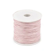 Cotton Waxed Cord Ø 1mm (roll ~ 20-30 m) - pale pink