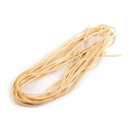 Imitation Leather Flat String width 3 mm (package 10 pc. x 1 m) - cream