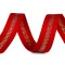 Trousers Side Stripe / Clothing Ribbon, Zipper Imitation, width 20 mm - red - gold, 1 ml.