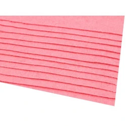 Coli fetru, 20x30 cm, 166 g / m², 2 bucati - roz mediu