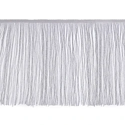 Franjuri cu fir lame, lățime 25 cm x 1 m - argintiu