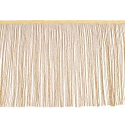 Franjuri cu fir lame, lățime 25 cm x 1 m - auriu deschis