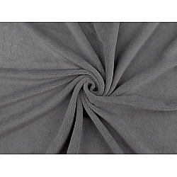 Micropluș / Soft Fleece Minky, la metru - gri