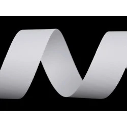 Double Face Satin Ribbon width 24 mm matt - white, 20 ml.