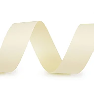 Double Face Satin Ribbon width 24 mm matt - creamy light, 20 ml.