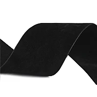 Velvet Ribbon width 40 mm, double-sided - black, 1 ml.