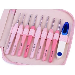 Set 8 croșete și foarfeca ate