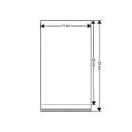 Clear Plastic Self-Adhesive Seal Bags 11x20 cm (package 100 pc.)