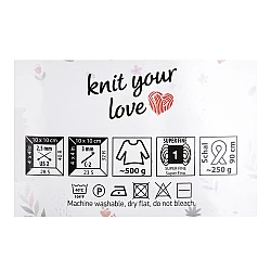 Cotton Knitting Yarn Rosegarden 250 g, white