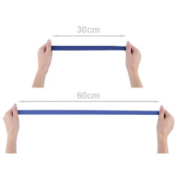 Elastic bias mat, lățime 20 mm (card 20 m) - alb