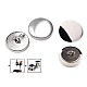 Self-cover all metal Button 36, nickel, 100 set Self-cover all metal Button 36, nickel, 100 set