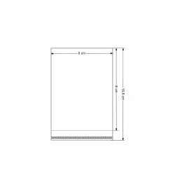 Clear Plastic Self-adhesive Seal Bags 6x8 cm (package 100 pc.)
