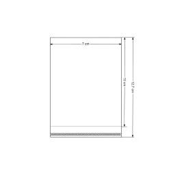 Clear Plastic Self-adhesive Seal Bags 7x10 cm (package 100 pc.)