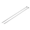 Straight Knitting Needles No. 4.5; silver