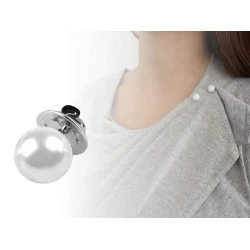 Decorative Pearl Head Brooch / Pin, white
