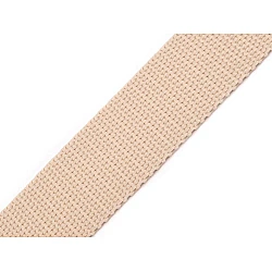 Polypropylene webbing width 30 mm, lightbeige, 5 m