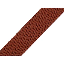 Polypropylene webbing width 30 mm, brown, 5 m