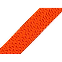 Polypropylene webbing width 30 mm, orange, 5 m