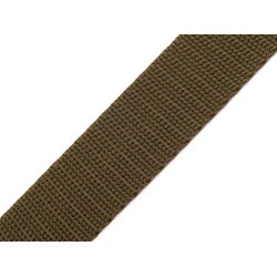 Polypropylene webbing width 30 mm, green khaki, 5 m