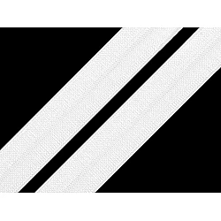 Elastic bias, lățime 20 mm (card 25 m) - white