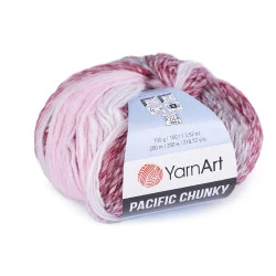Knitting Yarn Pacific Chunky 100 g, light wine red