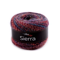 Knitting Yarn Sierra 150 g, light wine red