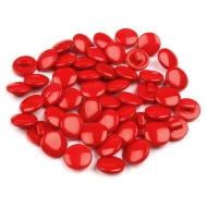Button size 20', red strawberry, 10 pc.