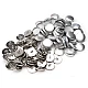 Self-cover all metal Button 36, nickel, 100 set Self-cover all metal Button 36, nickel, 100 set